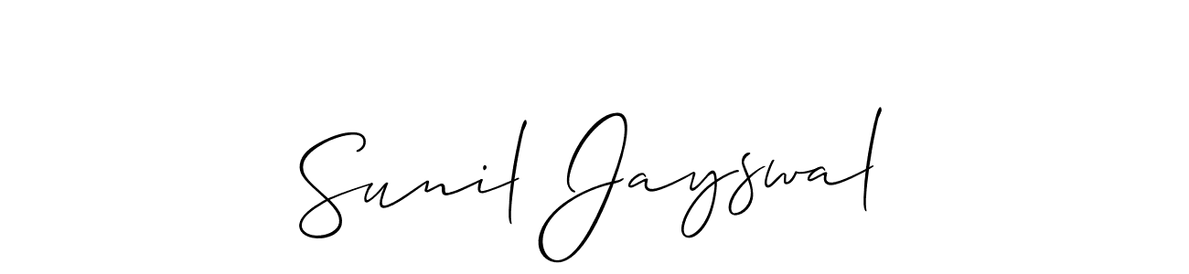 It looks lik you need a new signature style for name Sunil Jayswal. Design unique handwritten (Allison_Script) signature with our free signature maker in just a few clicks. Sunil Jayswal signature style 2 images and pictures png