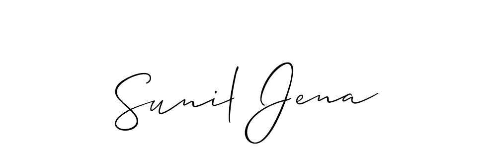 Also we have Sunil Jena name is the best signature style. Create professional handwritten signature collection using Allison_Script autograph style. Sunil Jena signature style 2 images and pictures png