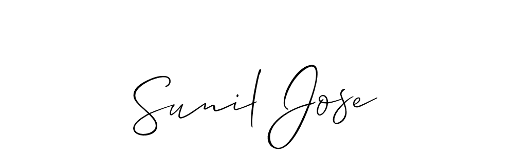 Make a beautiful signature design for name Sunil Jose. Use this online signature maker to create a handwritten signature for free. Sunil Jose signature style 2 images and pictures png