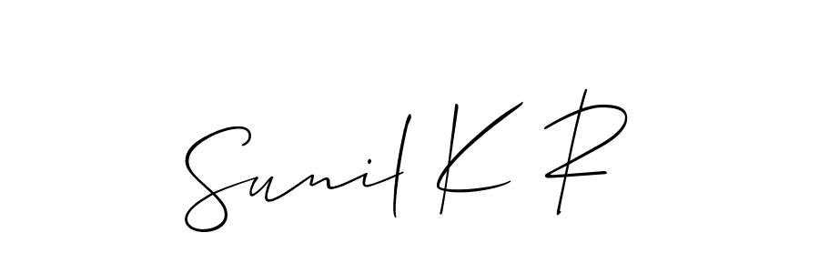 See photos of Sunil K R official signature by Spectra . Check more albums & portfolios. Read reviews & check more about Allison_Script font. Sunil K R signature style 2 images and pictures png