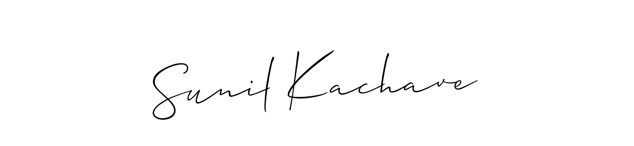 How to make Sunil Kachave signature? Allison_Script is a professional autograph style. Create handwritten signature for Sunil Kachave name. Sunil Kachave signature style 2 images and pictures png