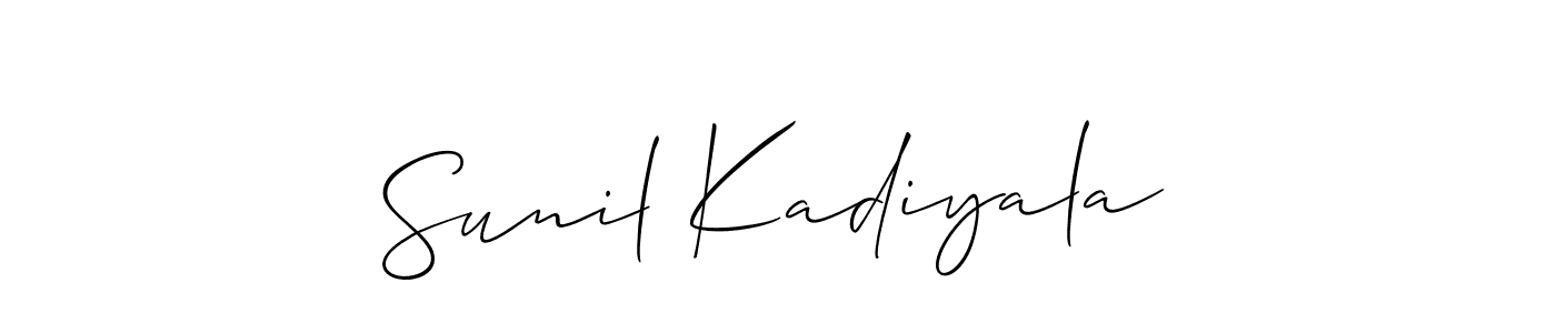 Once you've used our free online signature maker to create your best signature Allison_Script style, it's time to enjoy all of the benefits that Sunil Kadiyala name signing documents. Sunil Kadiyala signature style 2 images and pictures png