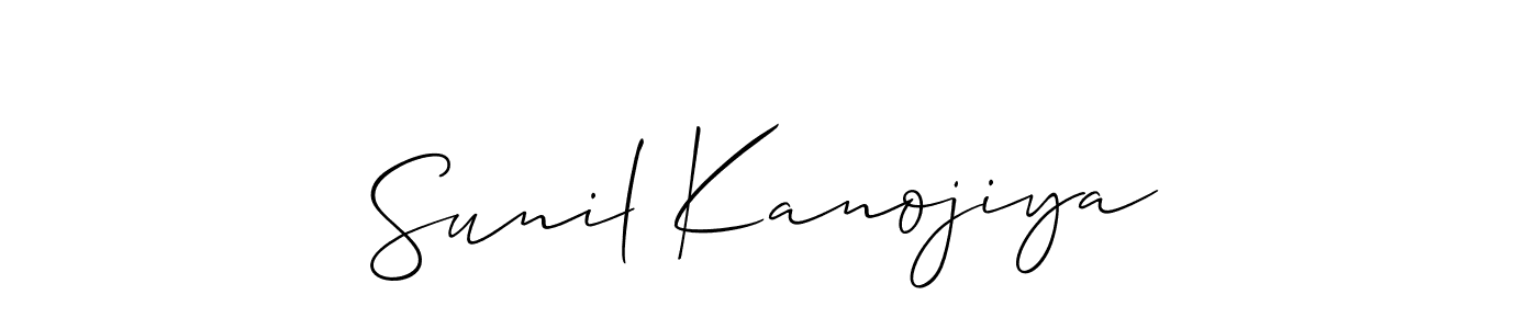 Make a short Sunil Kanojiya signature style. Manage your documents anywhere anytime using Allison_Script. Create and add eSignatures, submit forms, share and send files easily. Sunil Kanojiya signature style 2 images and pictures png