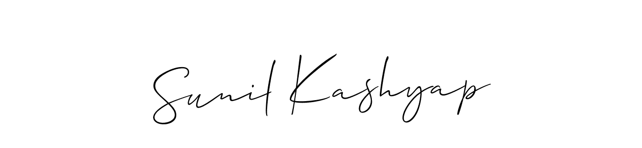 if you are searching for the best signature style for your name Sunil Kashyap. so please give up your signature search. here we have designed multiple signature styles  using Allison_Script. Sunil Kashyap signature style 2 images and pictures png