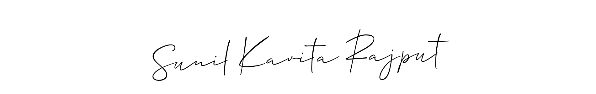 You can use this online signature creator to create a handwritten signature for the name Sunil Kavita Rajput. This is the best online autograph maker. Sunil Kavita Rajput signature style 2 images and pictures png