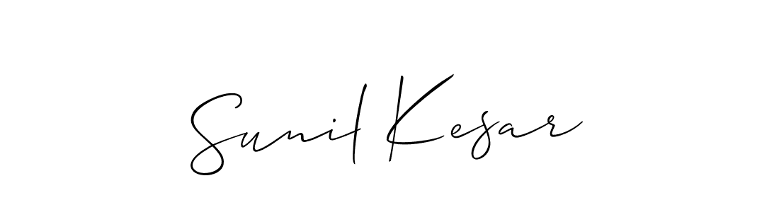 This is the best signature style for the Sunil Kesar name. Also you like these signature font (Allison_Script). Mix name signature. Sunil Kesar signature style 2 images and pictures png