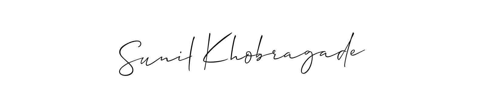 Allison_Script is a professional signature style that is perfect for those who want to add a touch of class to their signature. It is also a great choice for those who want to make their signature more unique. Get Sunil Khobragade name to fancy signature for free. Sunil Khobragade signature style 2 images and pictures png