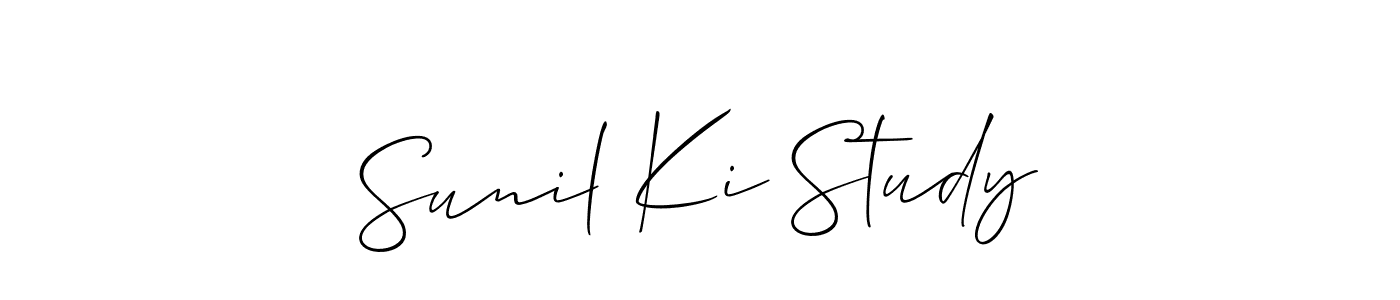 Best and Professional Signature Style for Sunil Ki Study. Allison_Script Best Signature Style Collection. Sunil Ki Study signature style 2 images and pictures png