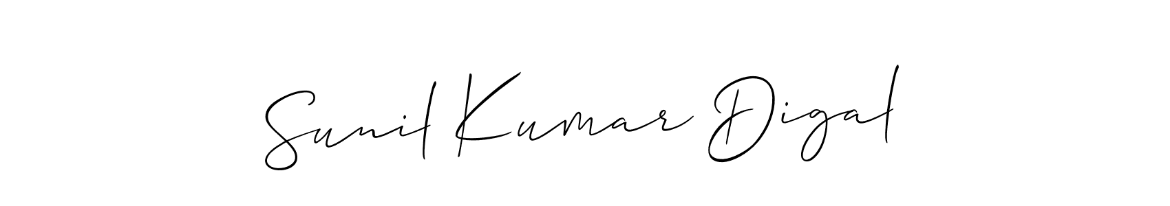 Design your own signature with our free online signature maker. With this signature software, you can create a handwritten (Allison_Script) signature for name Sunil Kumar Digal. Sunil Kumar Digal signature style 2 images and pictures png