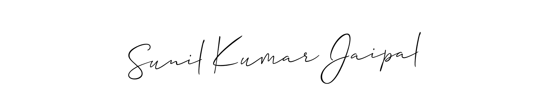 How to make Sunil Kumar Jaipal name signature. Use Allison_Script style for creating short signs online. This is the latest handwritten sign. Sunil Kumar Jaipal signature style 2 images and pictures png