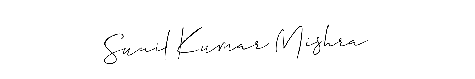 Sunil Kumar Mishra stylish signature style. Best Handwritten Sign (Allison_Script) for my name. Handwritten Signature Collection Ideas for my name Sunil Kumar Mishra. Sunil Kumar Mishra signature style 2 images and pictures png