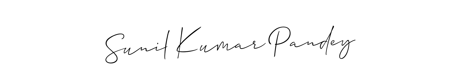 Similarly Allison_Script is the best handwritten signature design. Signature creator online .You can use it as an online autograph creator for name Sunil Kumar Pandey. Sunil Kumar Pandey signature style 2 images and pictures png