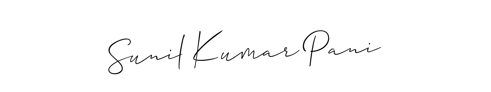 Make a beautiful signature design for name Sunil Kumar Pani. Use this online signature maker to create a handwritten signature for free. Sunil Kumar Pani signature style 2 images and pictures png