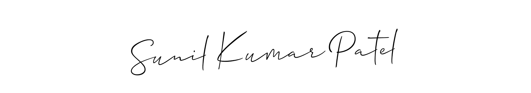 Similarly Allison_Script is the best handwritten signature design. Signature creator online .You can use it as an online autograph creator for name Sunil Kumar Patel. Sunil Kumar Patel signature style 2 images and pictures png