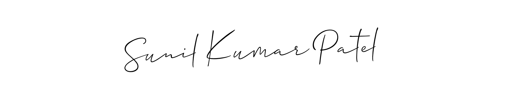 Also You can easily find your signature by using the search form. We will create Sunil Kumar Patel name handwritten signature images for you free of cost using Allison_Script sign style. Sunil Kumar Patel signature style 2 images and pictures png