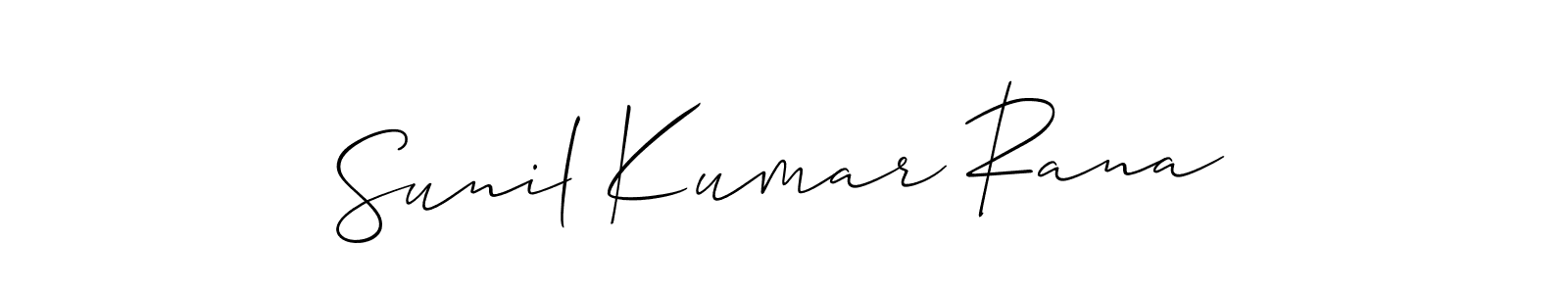 It looks lik you need a new signature style for name Sunil Kumar Rana. Design unique handwritten (Allison_Script) signature with our free signature maker in just a few clicks. Sunil Kumar Rana signature style 2 images and pictures png