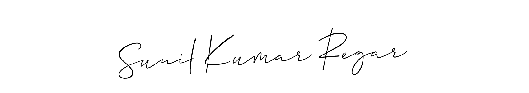 Here are the top 10 professional signature styles for the name Sunil Kumar Regar. These are the best autograph styles you can use for your name. Sunil Kumar Regar signature style 2 images and pictures png