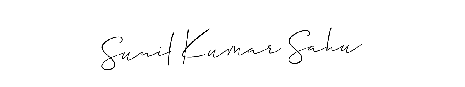 Design your own signature with our free online signature maker. With this signature software, you can create a handwritten (Allison_Script) signature for name Sunil Kumar Sahu. Sunil Kumar Sahu signature style 2 images and pictures png