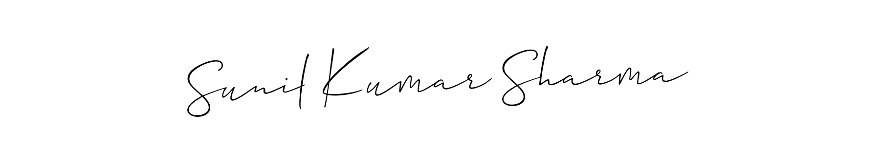 Make a short Sunil Kumar Sharma signature style. Manage your documents anywhere anytime using Allison_Script. Create and add eSignatures, submit forms, share and send files easily. Sunil Kumar Sharma signature style 2 images and pictures png