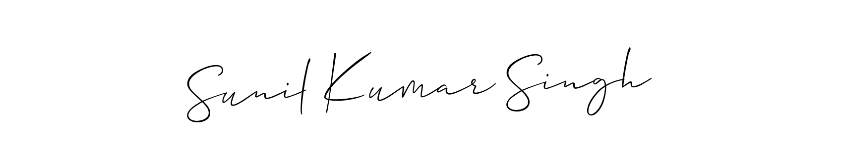 Also You can easily find your signature by using the search form. We will create Sunil Kumar Singh name handwritten signature images for you free of cost using Allison_Script sign style. Sunil Kumar Singh signature style 2 images and pictures png