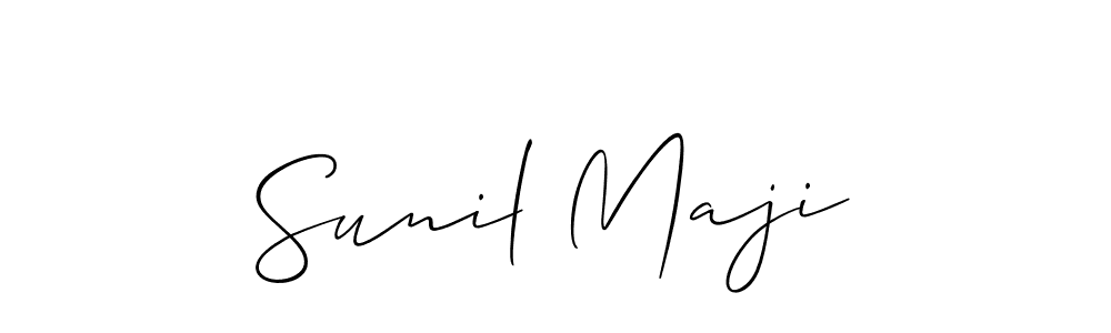 It looks lik you need a new signature style for name Sunil Maji. Design unique handwritten (Allison_Script) signature with our free signature maker in just a few clicks. Sunil Maji signature style 2 images and pictures png