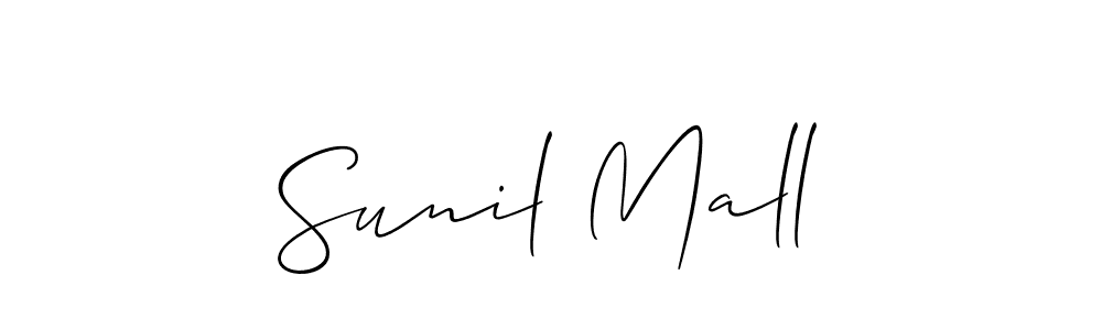 Also You can easily find your signature by using the search form. We will create Sunil Mall name handwritten signature images for you free of cost using Allison_Script sign style. Sunil Mall signature style 2 images and pictures png