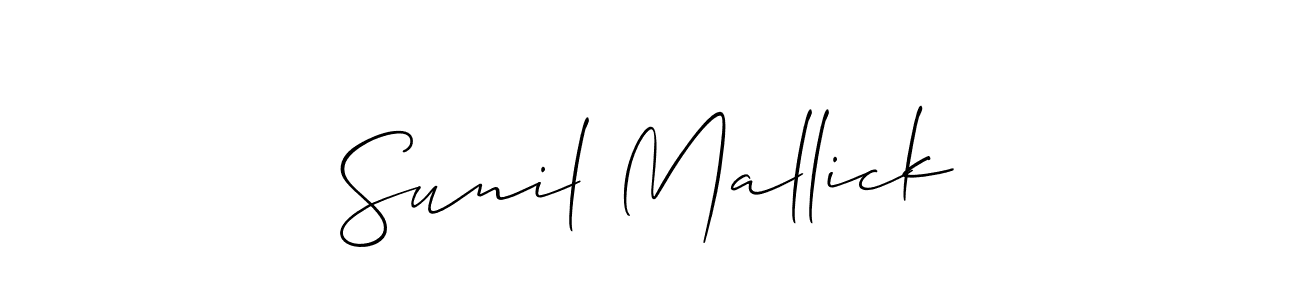 Make a beautiful signature design for name Sunil Mallick. Use this online signature maker to create a handwritten signature for free. Sunil Mallick signature style 2 images and pictures png