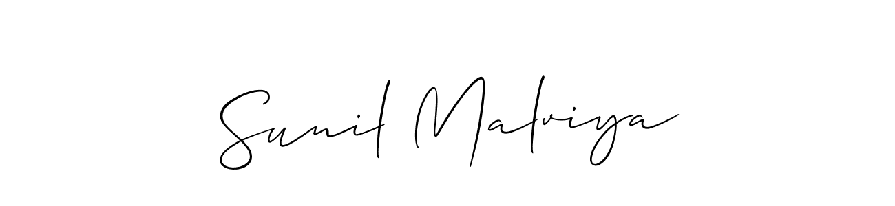 Best and Professional Signature Style for Sunil Malviya. Allison_Script Best Signature Style Collection. Sunil Malviya signature style 2 images and pictures png