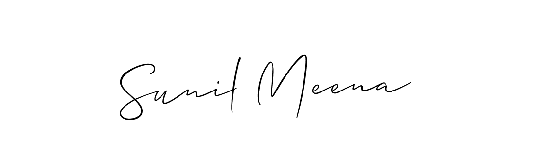 Best and Professional Signature Style for Sunil Meena. Allison_Script Best Signature Style Collection. Sunil Meena signature style 2 images and pictures png