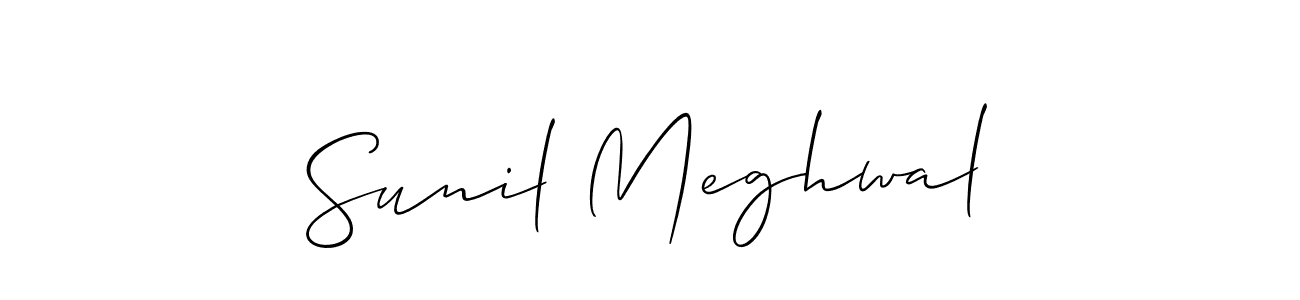 This is the best signature style for the Sunil Meghwal name. Also you like these signature font (Allison_Script). Mix name signature. Sunil Meghwal signature style 2 images and pictures png