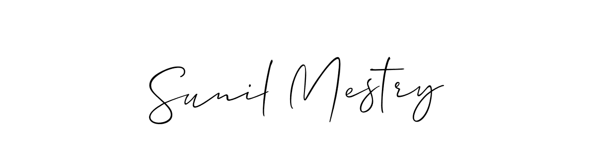 Design your own signature with our free online signature maker. With this signature software, you can create a handwritten (Allison_Script) signature for name Sunil Mestry. Sunil Mestry signature style 2 images and pictures png