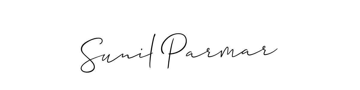 Design your own signature with our free online signature maker. With this signature software, you can create a handwritten (Allison_Script) signature for name Sunil Parmar. Sunil Parmar signature style 2 images and pictures png