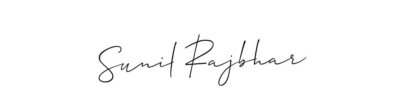 Also we have Sunil Rajbhar name is the best signature style. Create professional handwritten signature collection using Allison_Script autograph style. Sunil Rajbhar signature style 2 images and pictures png