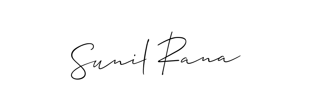 Allison_Script is a professional signature style that is perfect for those who want to add a touch of class to their signature. It is also a great choice for those who want to make their signature more unique. Get Sunil Rana name to fancy signature for free. Sunil Rana signature style 2 images and pictures png