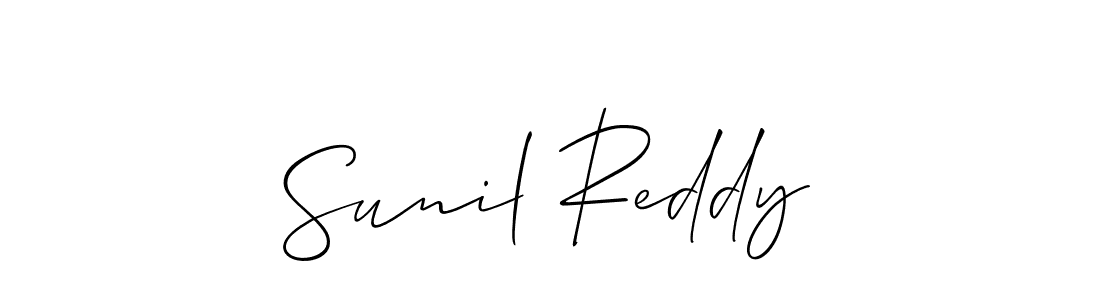 You should practise on your own different ways (Allison_Script) to write your name (Sunil Reddy) in signature. don't let someone else do it for you. Sunil Reddy signature style 2 images and pictures png