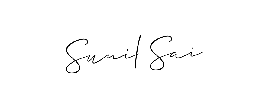 Make a beautiful signature design for name Sunil Sai. Use this online signature maker to create a handwritten signature for free. Sunil Sai signature style 2 images and pictures png