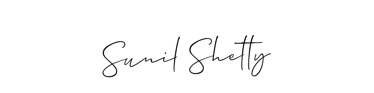 How to make Sunil Shetty signature? Allison_Script is a professional autograph style. Create handwritten signature for Sunil Shetty name. Sunil Shetty signature style 2 images and pictures png