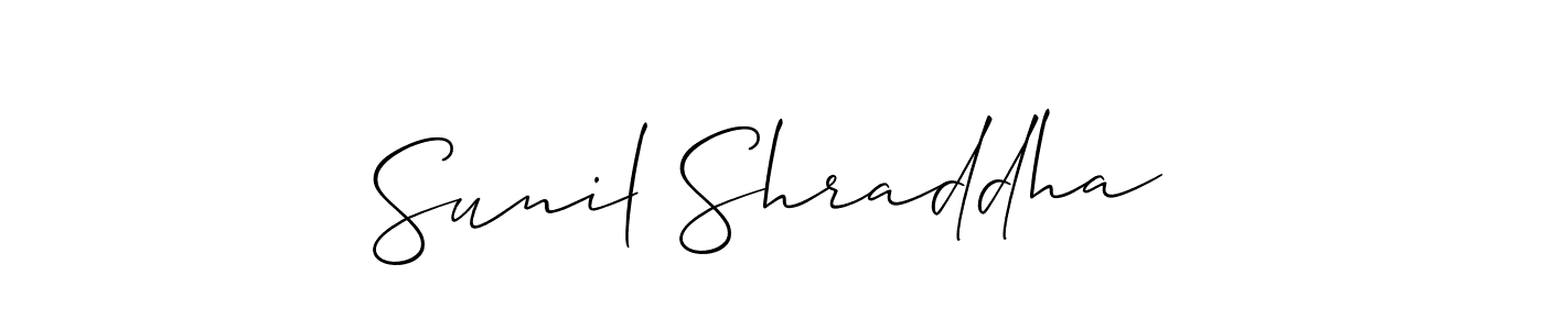 You can use this online signature creator to create a handwritten signature for the name Sunil Shraddha. This is the best online autograph maker. Sunil Shraddha signature style 2 images and pictures png