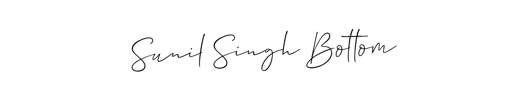 Make a beautiful signature design for name Sunil Singh Bottom. Use this online signature maker to create a handwritten signature for free. Sunil Singh Bottom signature style 2 images and pictures png