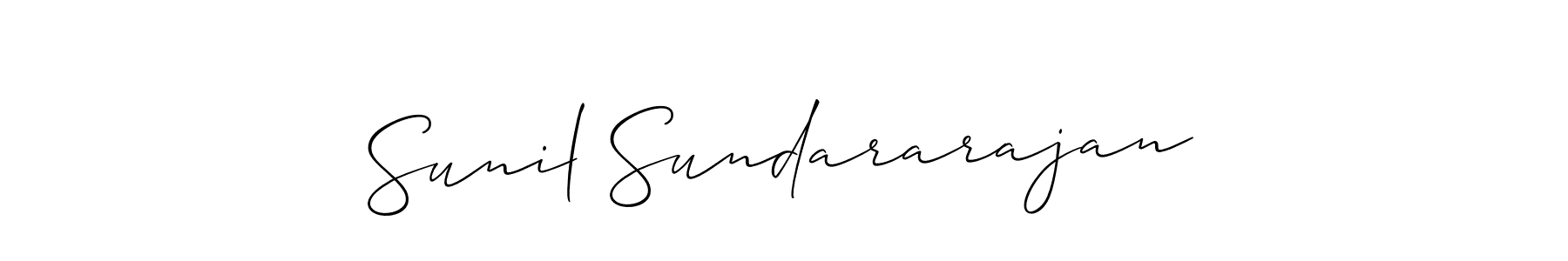 Best and Professional Signature Style for Sunil Sundararajan. Allison_Script Best Signature Style Collection. Sunil Sundararajan signature style 2 images and pictures png