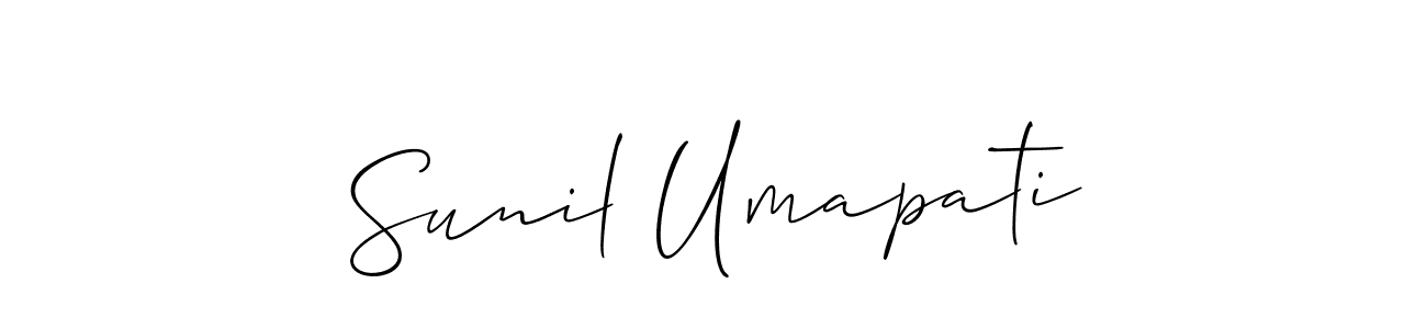 Also we have Sunil Umapati name is the best signature style. Create professional handwritten signature collection using Allison_Script autograph style. Sunil Umapati signature style 2 images and pictures png