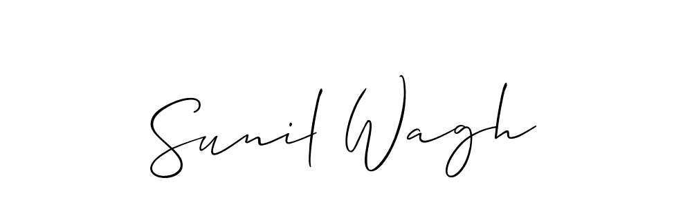 Allison_Script is a professional signature style that is perfect for those who want to add a touch of class to their signature. It is also a great choice for those who want to make their signature more unique. Get Sunil Wagh name to fancy signature for free. Sunil Wagh signature style 2 images and pictures png