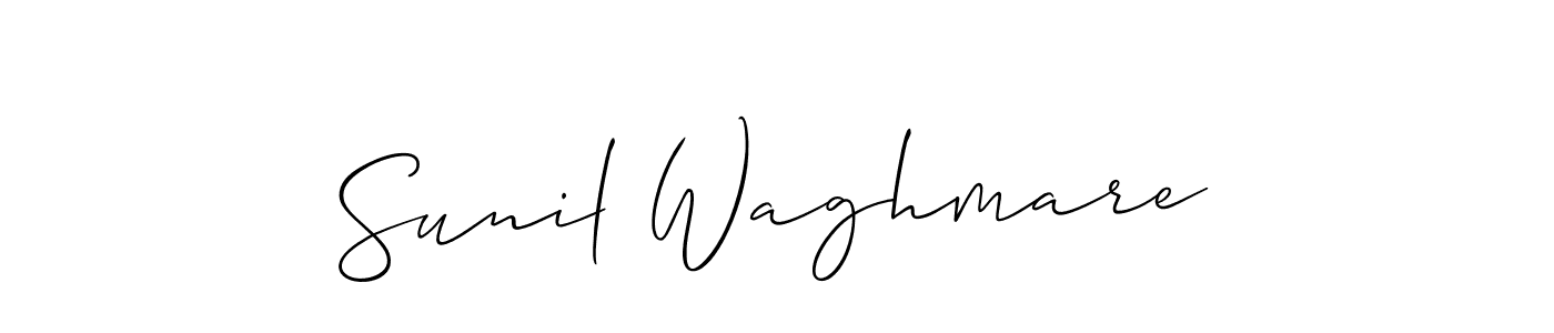 This is the best signature style for the Sunil Waghmare name. Also you like these signature font (Allison_Script). Mix name signature. Sunil Waghmare signature style 2 images and pictures png