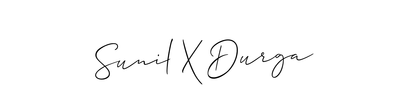 Make a short Sunil X Durga signature style. Manage your documents anywhere anytime using Allison_Script. Create and add eSignatures, submit forms, share and send files easily. Sunil X Durga signature style 2 images and pictures png