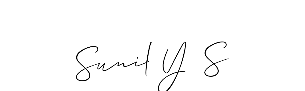 Once you've used our free online signature maker to create your best signature Allison_Script style, it's time to enjoy all of the benefits that Sunil Y  S name signing documents. Sunil Y  S signature style 2 images and pictures png