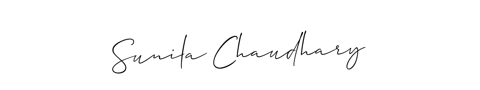 Make a beautiful signature design for name Sunila Chaudhary. Use this online signature maker to create a handwritten signature for free. Sunila Chaudhary signature style 2 images and pictures png