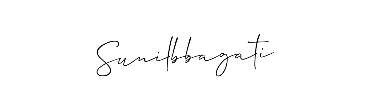 Use a signature maker to create a handwritten signature online. With this signature software, you can design (Allison_Script) your own signature for name Sunilbbagati. Sunilbbagati signature style 2 images and pictures png