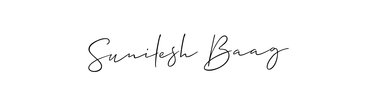 Make a beautiful signature design for name Sunilesh Baag. Use this online signature maker to create a handwritten signature for free. Sunilesh Baag signature style 2 images and pictures png