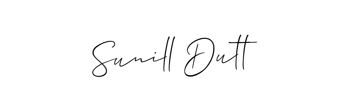 You should practise on your own different ways (Allison_Script) to write your name (Sunill Dutt) in signature. don't let someone else do it for you. Sunill Dutt signature style 2 images and pictures png