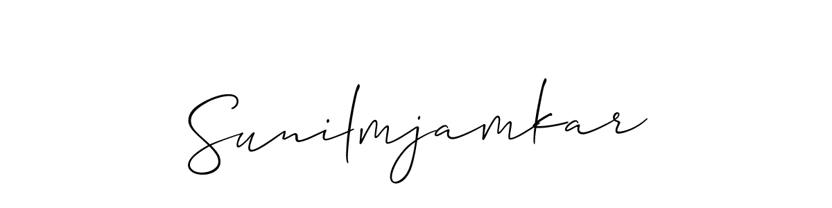 if you are searching for the best signature style for your name Sunilmjamkar. so please give up your signature search. here we have designed multiple signature styles  using Allison_Script. Sunilmjamkar signature style 2 images and pictures png